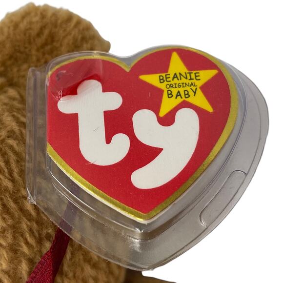 Vintage 1993 Ty Beanie Babies Curly the Bear w/ Errors Retired Great Condition - Picture 5 of 7